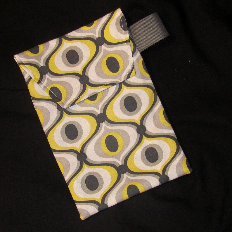 Diaper Clutch Citron Feeling Groovy Diaper Clutch with a Pocket Ready 2 Ship Diaper and Wipes Tote image 1