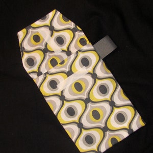 Diaper Clutch Citron Feeling Groovy Diaper Clutch with a Pocket Ready 2 Ship Diaper and Wipes Tote image 2