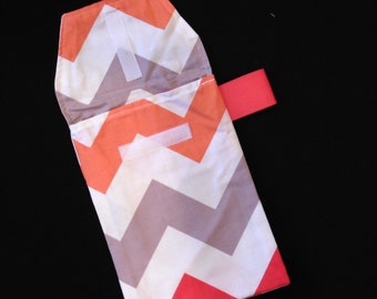 Large Boy Chevron Diaper Clutch-Ready 2 Ship - Diaper and Wipes Tote