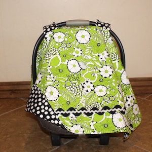 Baldachim na fotelik samochodowy - Kiwi Carseat Canopy - Namiot na fotelik samochodowy dla niemowląt - Pokrowiec na fotelik samochodowy dla dziewczynki - Prezent na baby shower - Pokrowiec na nosidełko dla niemowląt