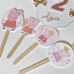 Topper Peppa Pig 4 pezzi