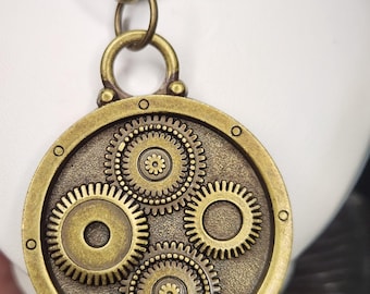 Brass GEARS Necklace