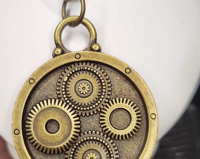 Brass GEARS Necklace