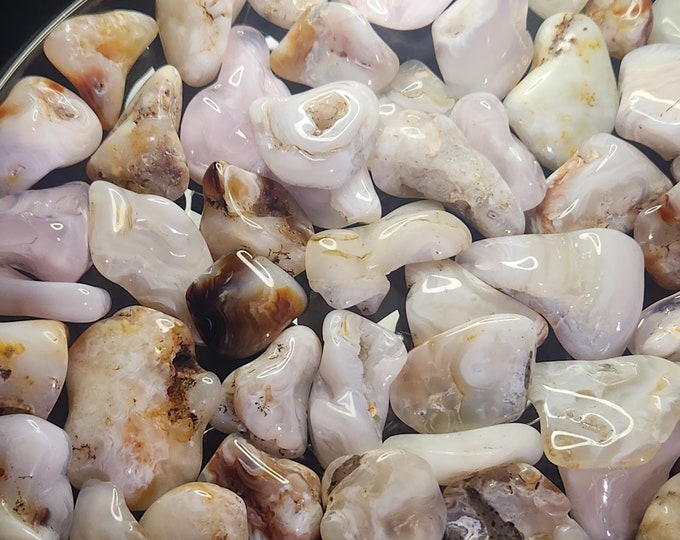 Tumbled "Fire" Agate Bulk MEDIUM from Arizona