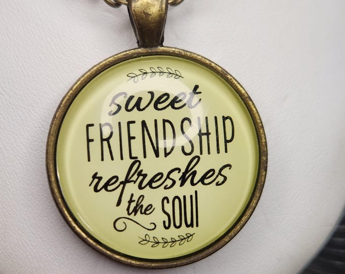 Brass FRIENDSHIP Necklace