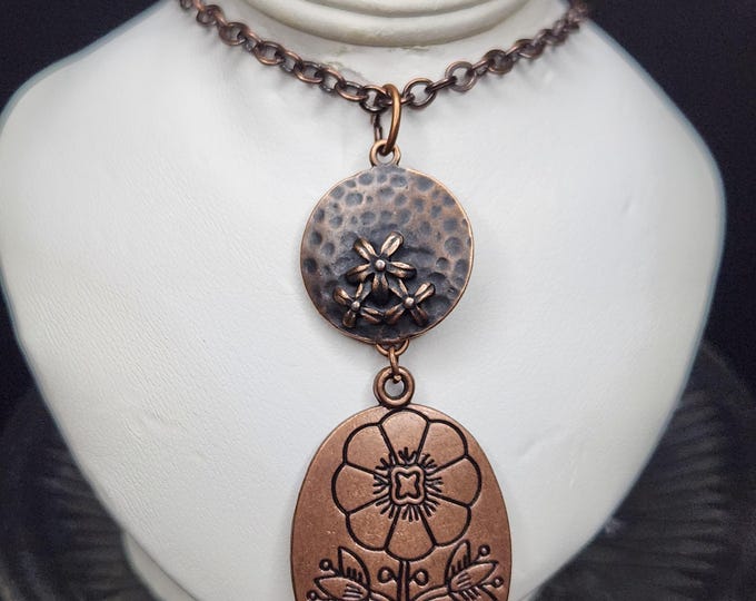 Copper FLOWERS Necklace