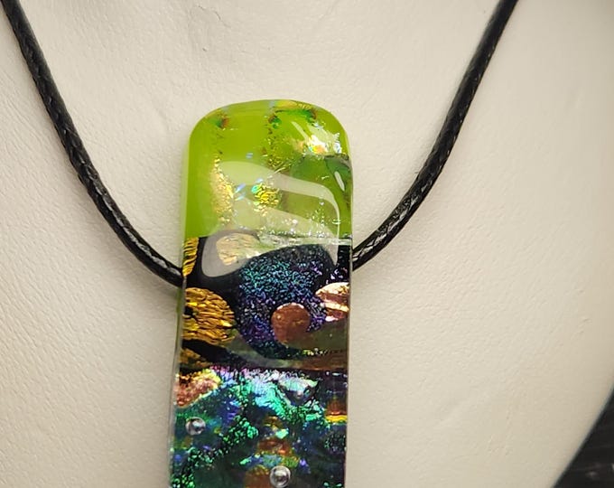 NEON Glass Pendant Necklace