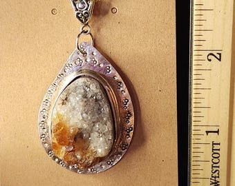 HANDMADE Citrine Silver Necklace