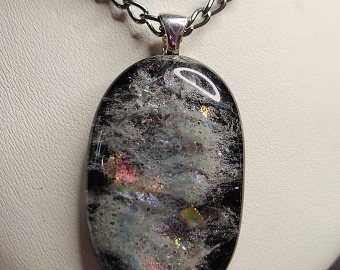 GALAXY Dichroic Glass Pendant Necklace