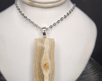HANDMADE Cave-ite Silver Necklace