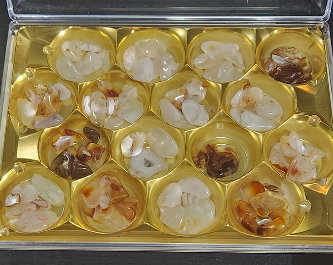 Assortment Tumbled "fire" Agate MINIs from Arizona