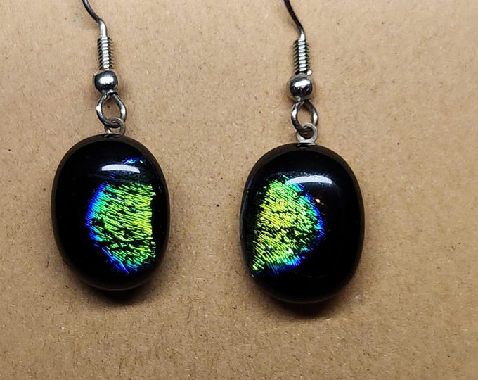 Black GLASS Earrings