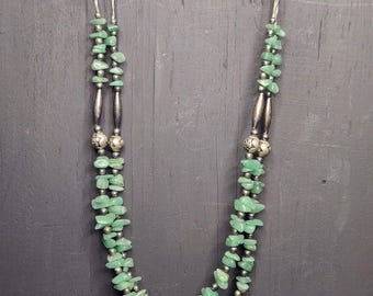 Southwest Vintage JADE beaded Necklace