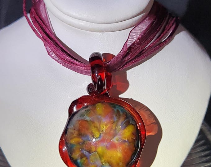 PLUM Glass Pendant Necklace