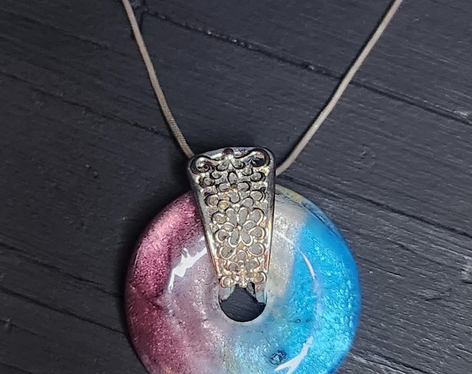 GLASS Donut Ring Necklace