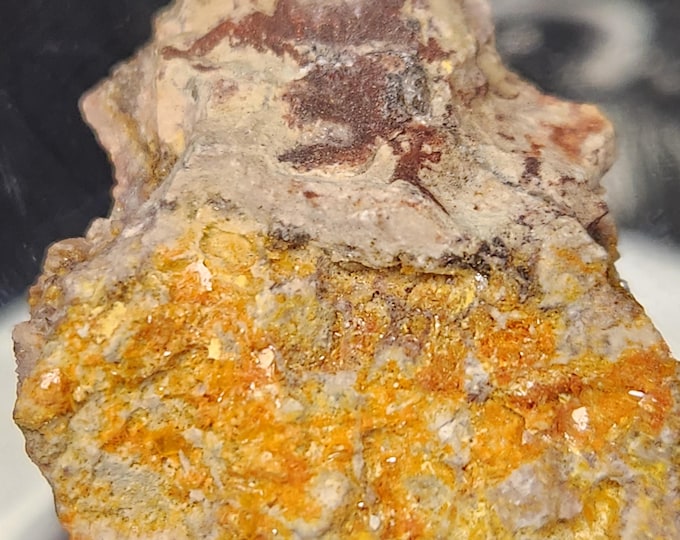 WULFENITE Blades and Mimetite Crystals Rough from Arizona