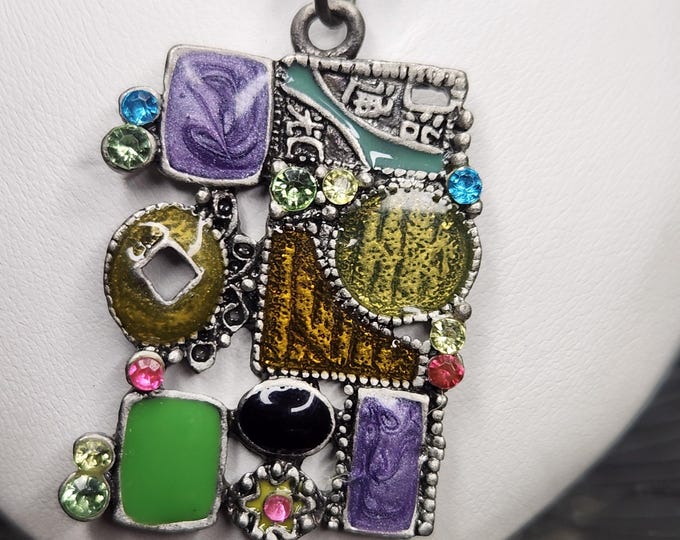ABSTRACT Gripoix Collage Necklace