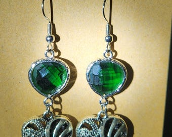 Heart GREEN Earrings