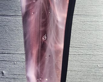 Long PURPLE Glass Pendant Necklace