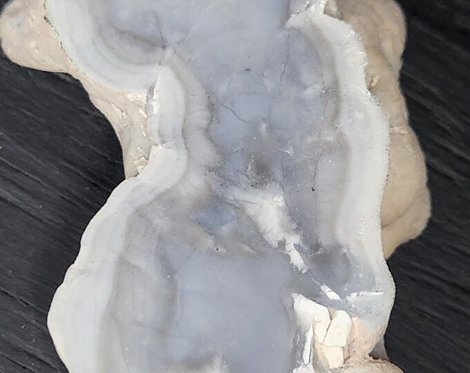 BLUE AGATE Hand Polished face from Arizona