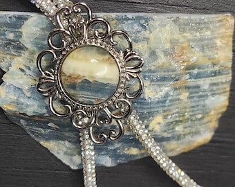 Blue Onyx BOLO Necklace from Argentina