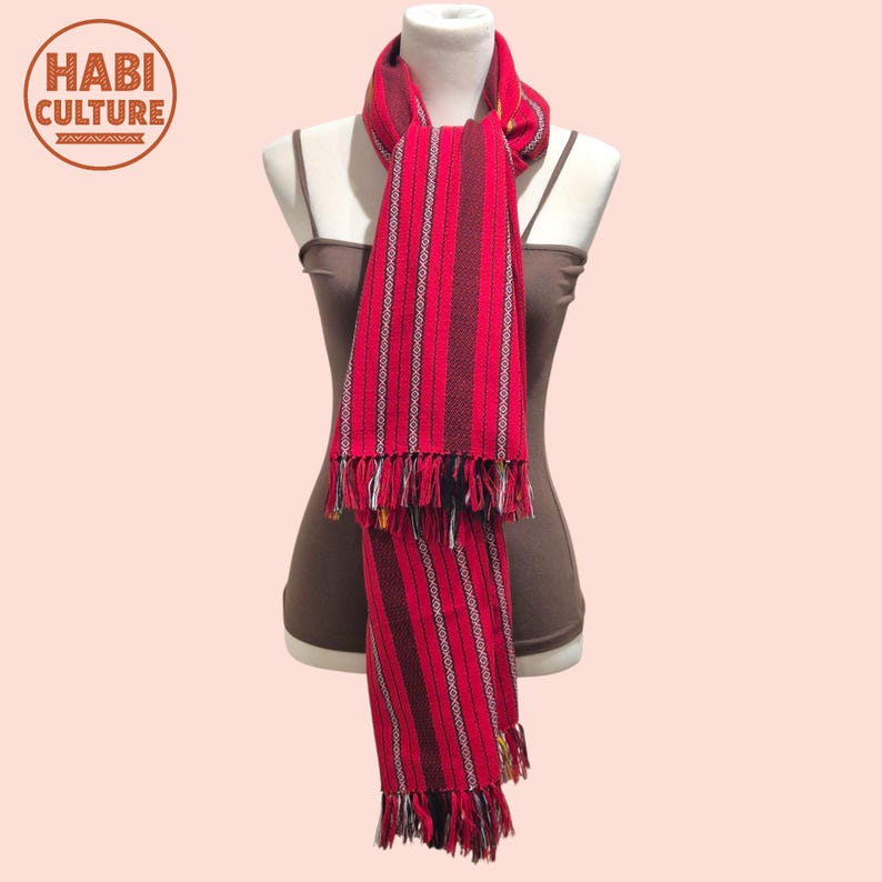 Handwoven Cordillera Wrap/scarf – Traditional Filipino Textile – Multi ...