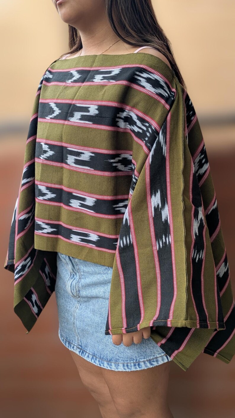Versatile Ifugao-inspired 3-way Top | Handwoven Traditional Ikat Fabric ...