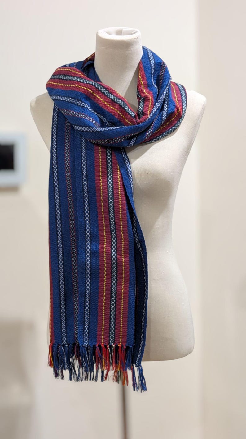 Handwoven Inabel Scarf | Traditional Ifugao Woven Wrap | Ethically Made ...