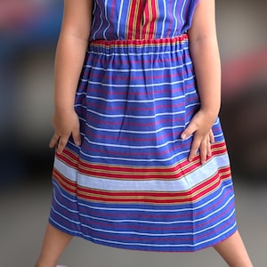 Ifugao Terno Outfit for Kids | 2-Piece Traditional Filipino Attire | Blue Handwoven Set | Ages 2-4 | Cultural Costume | Indigenous Wear