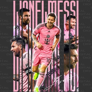 Lionel Messi | Miami Design | Digital Design | Football T-Shirt Design | Poster | T Shirt Design