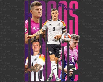 Carte Toni Kroos – Allemagne EURO 2024 – Signature Imprimée – Outdoor Editions – RARE