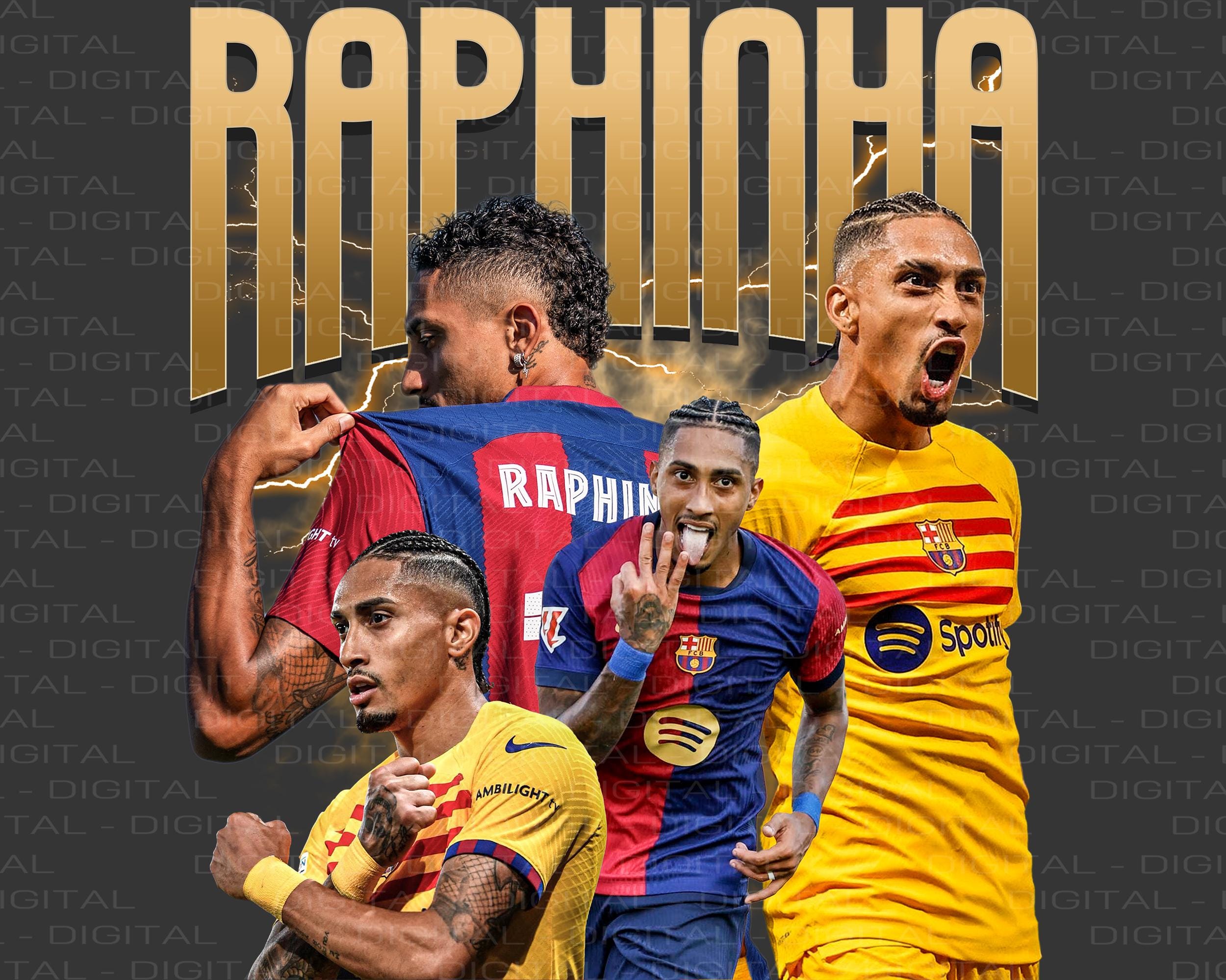 ラフィーニャ |バルセロナのデザイン |デジタルデザイン |サッカー T