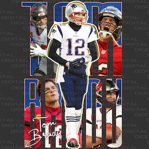 Tom Brady | Diseño de mezcla | Diseño Digital | Diseño de camiseta de fútbol | Póster | Diseño de camiseta