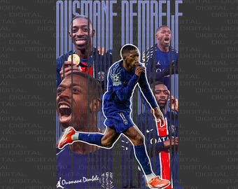 Ousmane Dembele | Paris Design | Digital Design | Football T-Shirt Design | Poster | T Shirt Design