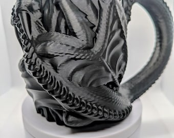 3D Printed Dragon Can Holder Mug – Fantasy Drinkware for Soda or Beer Cans, Unique Dragon Cup