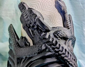 3D Printed Dragon Paper Towel Holder – Gothic Kitchen Decor, Mythical Creature Roll Holder, Fantasy Home Accessory