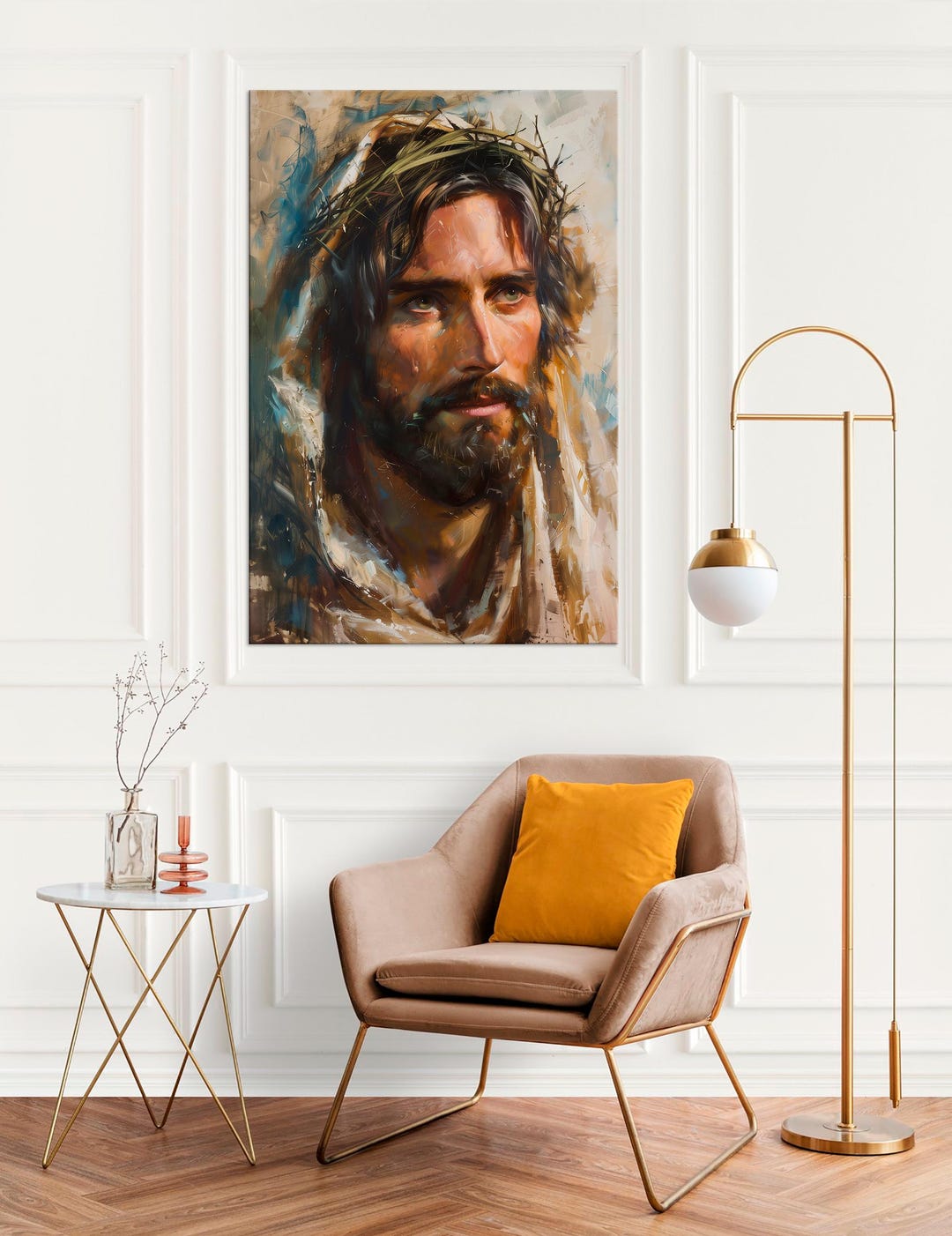 Jesus Christ Portrait Canvas Wall Art | Christian Religious Print ...