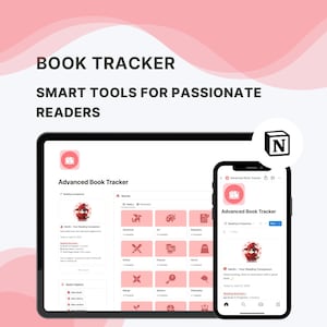 Notion Book Tracker Template: Digital Reading Journal (Digital Download)