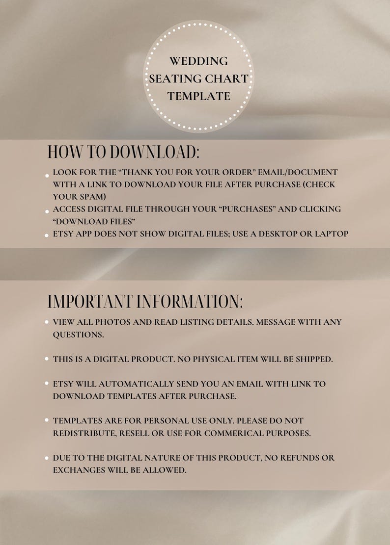 Wedding Seating Chart Template, Wedding Signs, Editable Wedding Signs ...