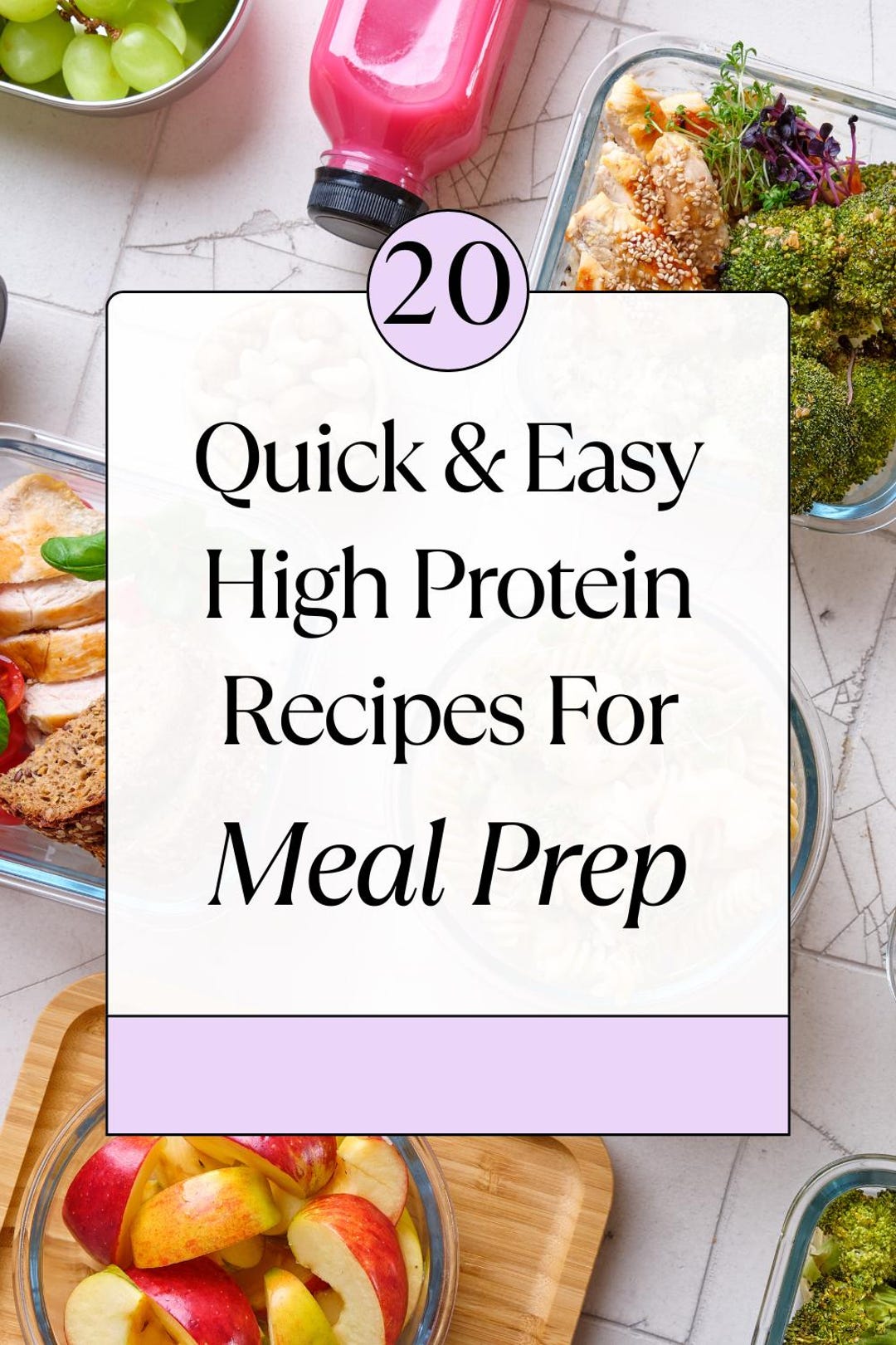 20 Quick and Easy High Protein Recipes for Meal Prep - Etsy