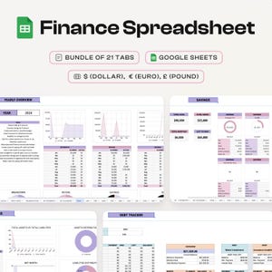 Budget Spreadsheet Template Bookkeeping Spreadsheet Google Sheets Monthly Budget Spreadsheet Expense Tracker Bill Tracker Paycheck Budget
