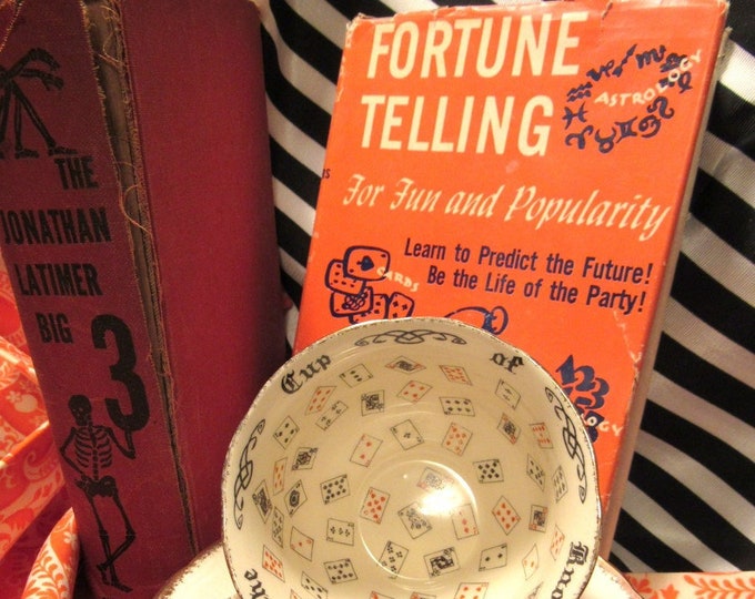 Vintage Fortune Telling Cup and Saucer Etsy