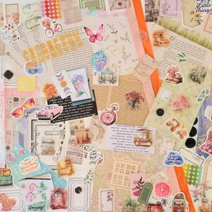 100pcs Scrapbooking Bundle - Junk Journal Kit - Junk Journal Set - Scrapbook Supplies - Creative Journaling - Craft Supplies - Scrapbook Set bild 6