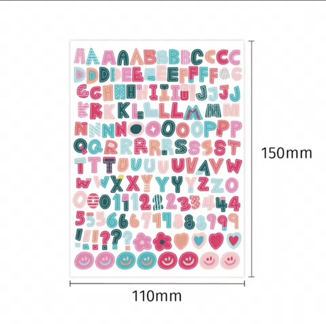 Cute Ransom Letters Cute Ransom Letter Stickers Magazine Alphabet Sticker Sheet for Junk ...