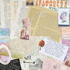 100pcs Scrapbooking Bundle - Junk Journal Kit - Junk Journal Set - Scrapbook Supplies - Creative Journaling - Craft Supplies - Scrapbook Set bild 9