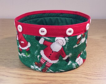 Santa ClausSnowflake Microwave Bowl Cozies