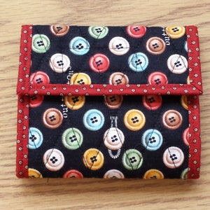 Quilted Needle Book (NB001) Buttons