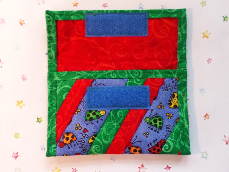 CP176 Quilted Coin Purse Lady Bugs