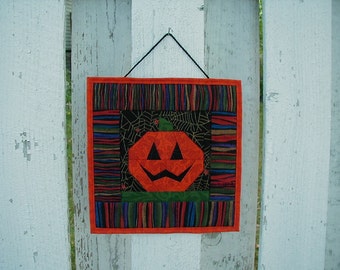 Quilted Wall Hanging (HWH07) Jack-O-Lantern