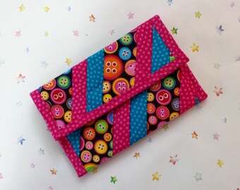 Quilted Coin Purse (CP142) Buttons